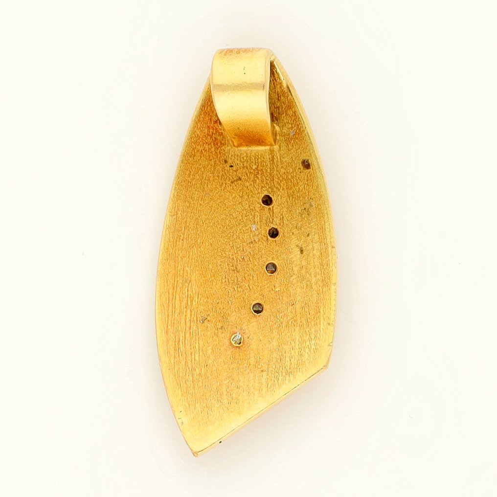 吊坠 - 18K包金 黄金, 白金 钻石 (天然) #4.3