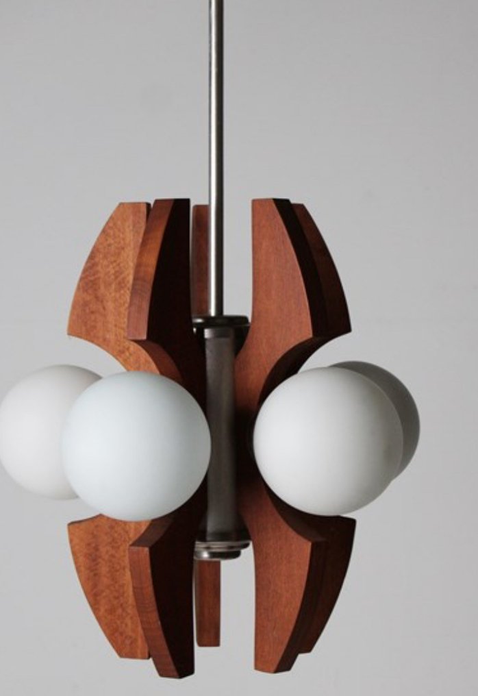 掛燈 - 玻璃 - 太空时代风格吊灯 #2.1