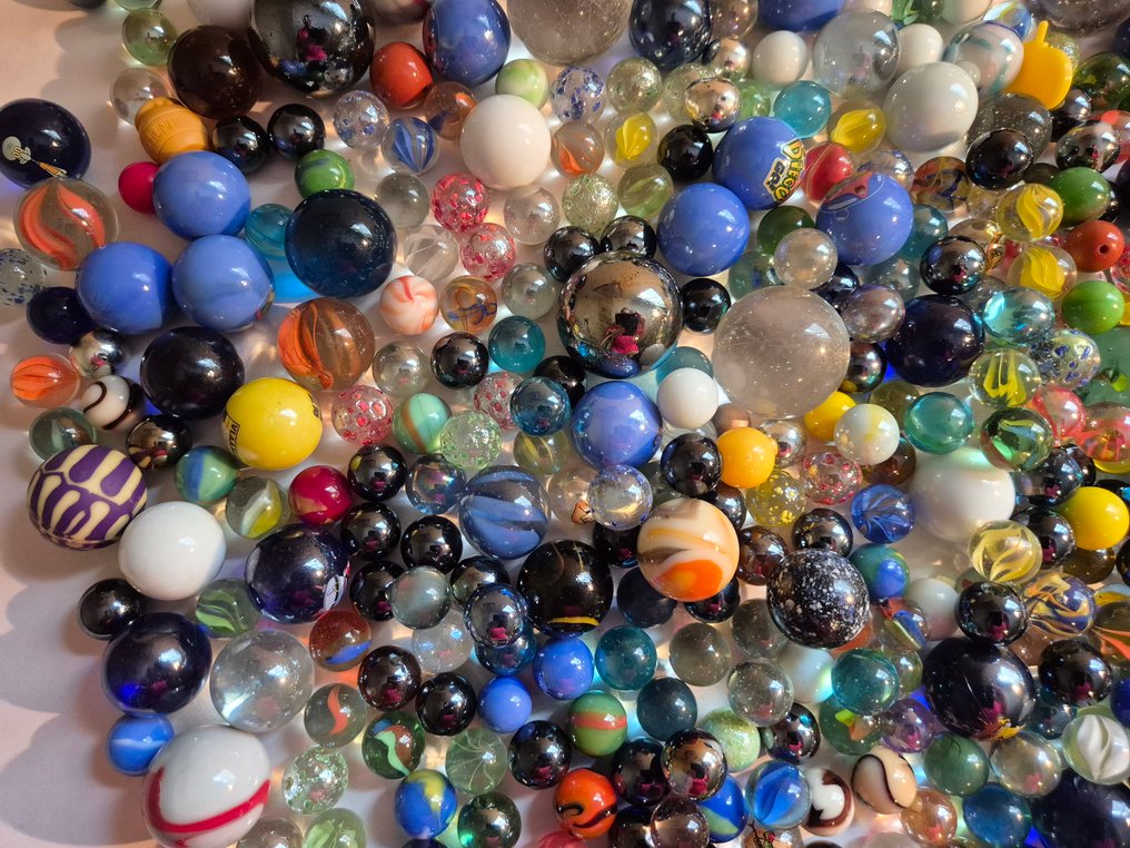ollectie 4 kg vintage marbles  - Murmeln #3.2