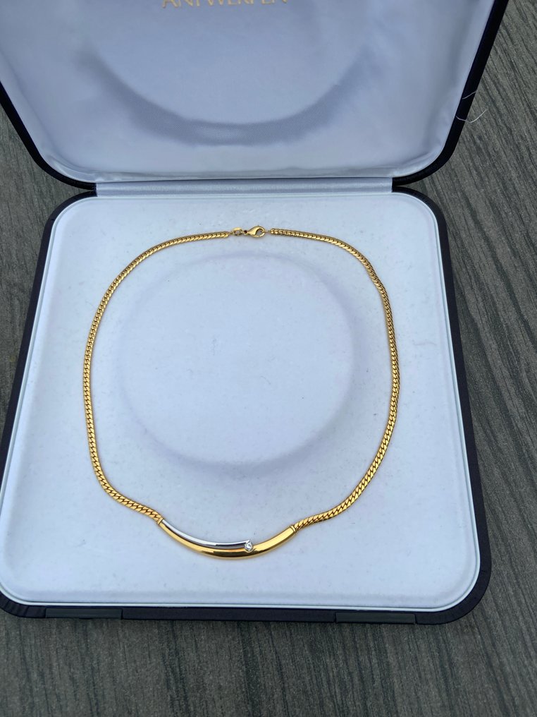 项链 - 18K包金 黄金, 白金 #1.0