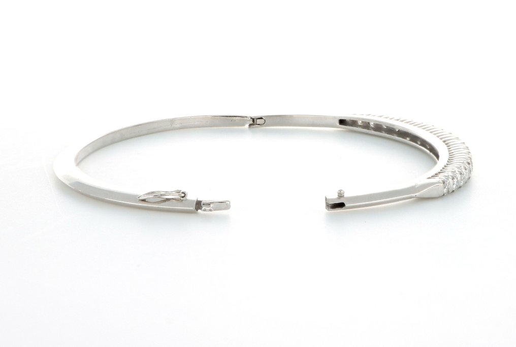 没有保留价 - 手镯 - 18K包金 白金 - 1.40ct. tw. 钻石 (天然) #3.2