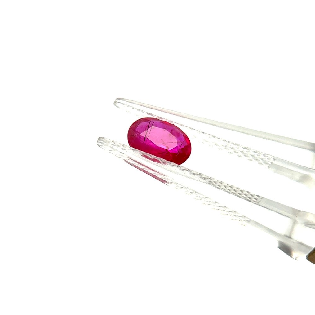 Ingen mindstepris - 1 pcs Rød, Lyserød Rubin - 0.90 ct - Antwerp Laboratory for Gemstone Testing (ALGT) #2.1