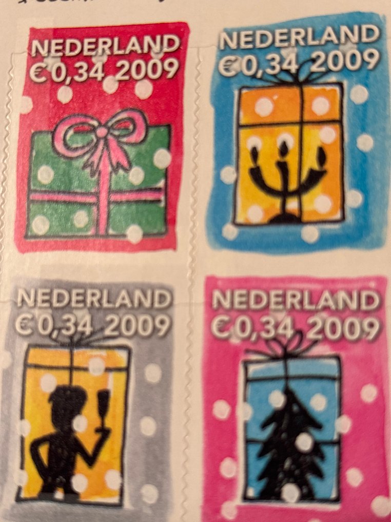 荷蘭  - 2009 年聖誕節積木，帶有完全移位的模具 #2.1