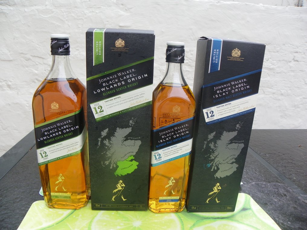 Johnnie Walker Origin: Lowland & Islay  - 1 Litre, 70cl - 2 bottles #1.0