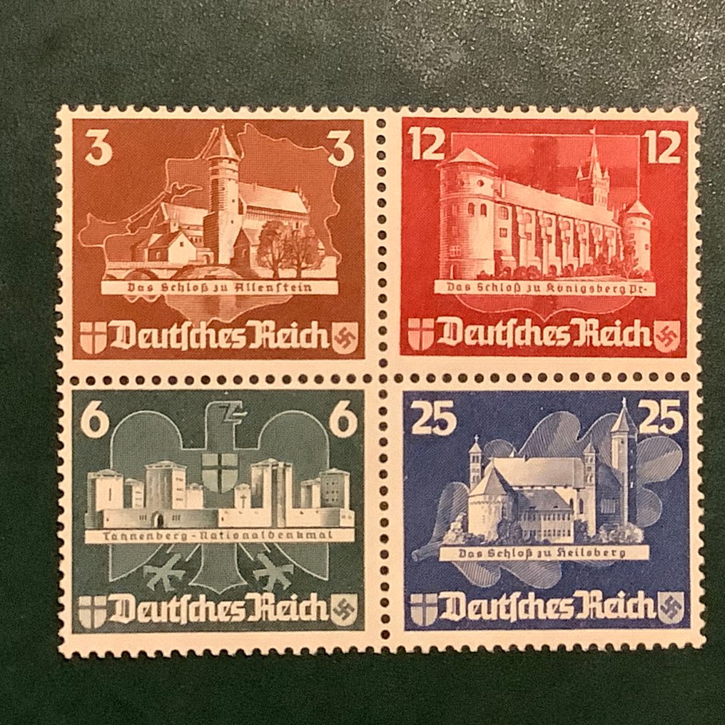 German Empire 1935 - Stamps from Ostropa block - Michel 576/579 #1.0