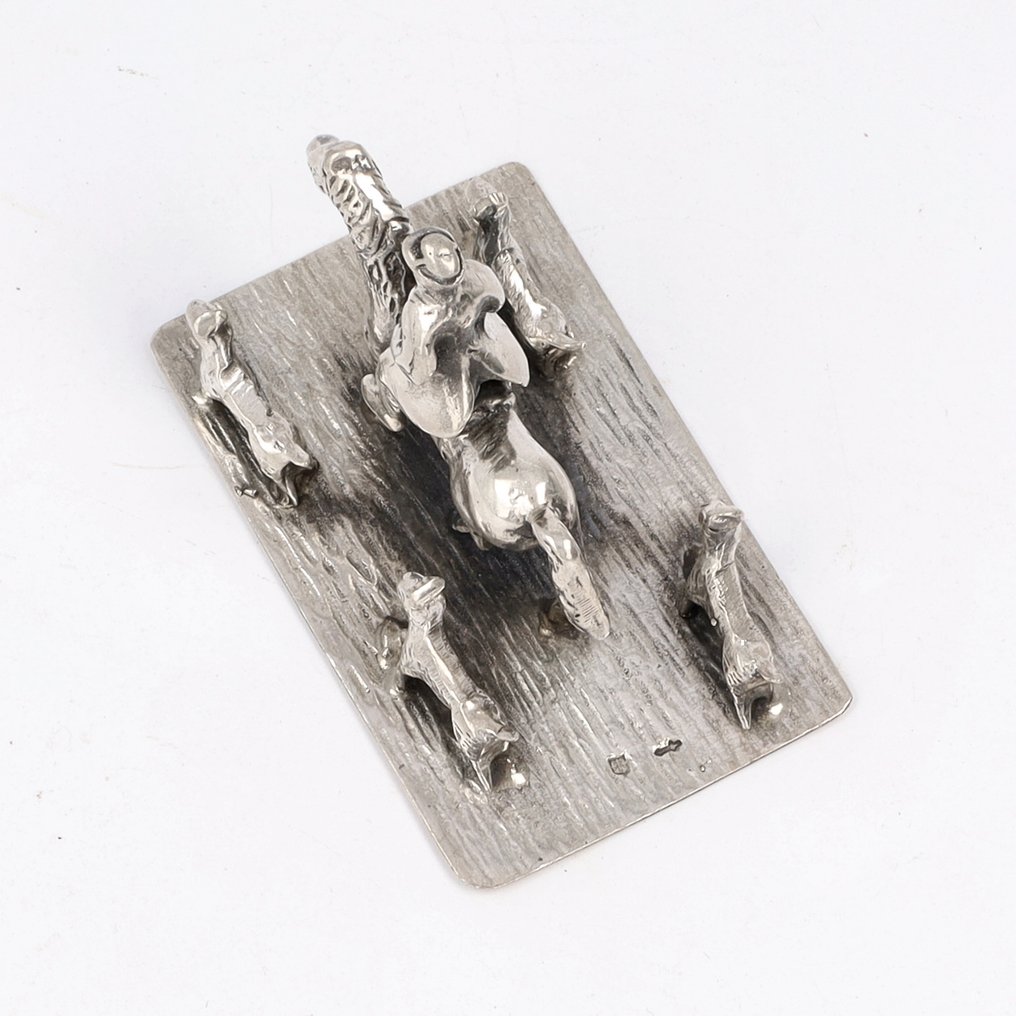 NO RESERVE - Haarlem Zilverfabriek 'Jager' - Miniaturowa figura - Srebro pr. 835 #3.2