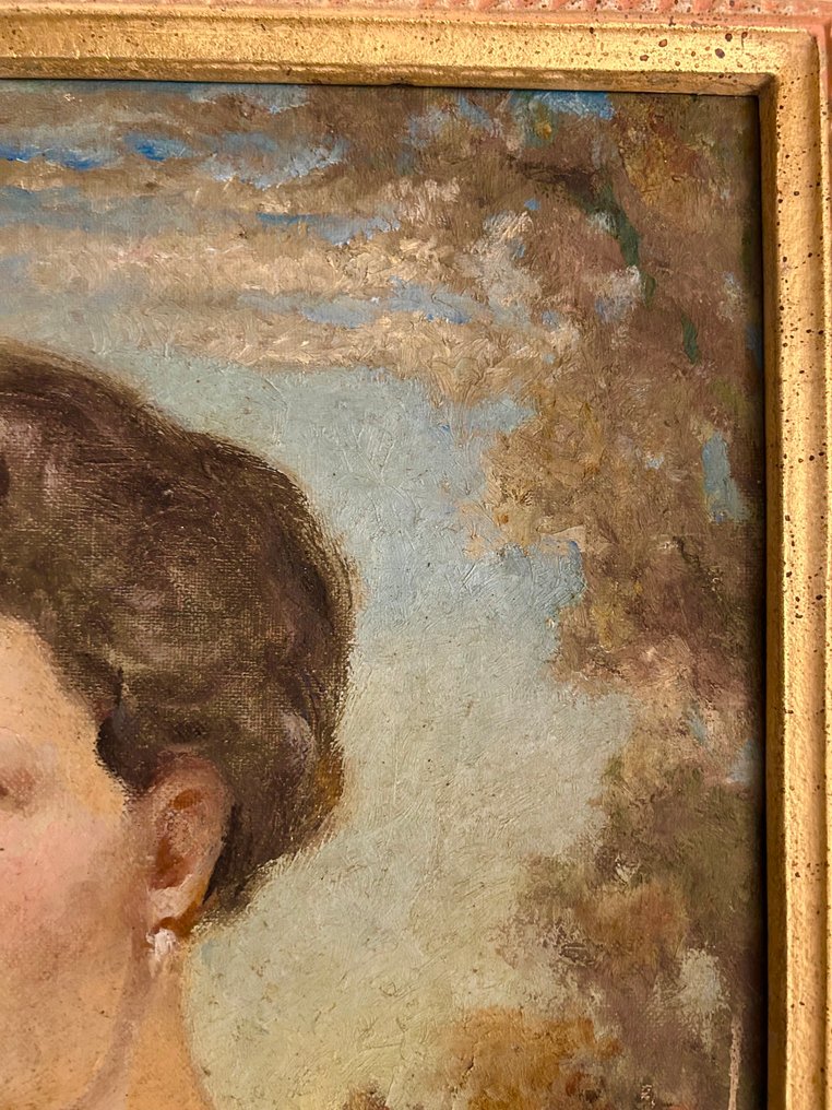 歐洲學派 (XX) - Dama elegante con rosa - NO RESERVE #3.2