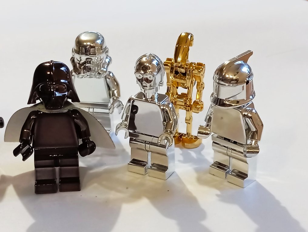 Lego Μίνι φιγούρα - Lego custom SET Star Wars SW - 8 !!! minifigures - see description !! chrome black, gold, silver - Star Wars - Lego custom SET Star Wars SW - 8 !!! minifigures - see description !! chrome black, gold, silver #2.1