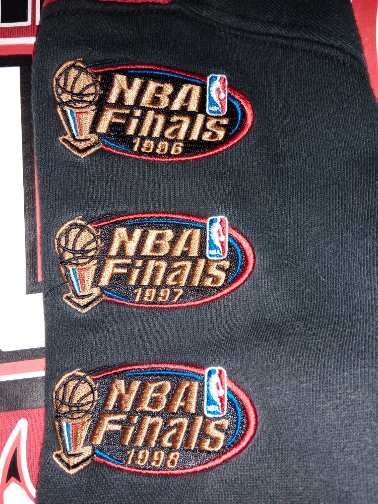 Sudadera chicago bulls edición Espcial firma impresa & 6 finales - NBA Basketbal - Michael Jordan - 1999 - Kosárlabda mez #3.2