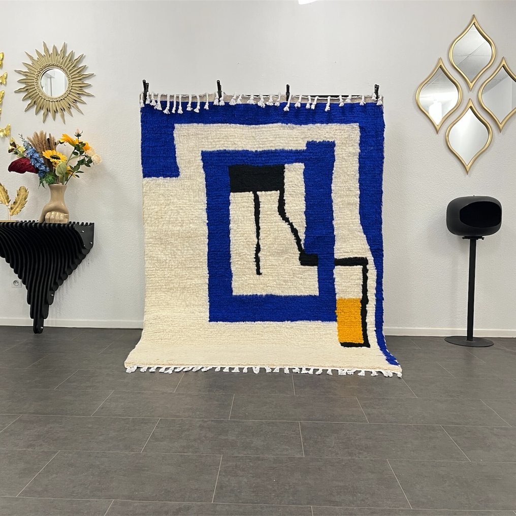 Berber, Handgefertigter Berberteppich - Teppich - 221 cm - 170 cm - Handgefertigt in Marokko. #1.0