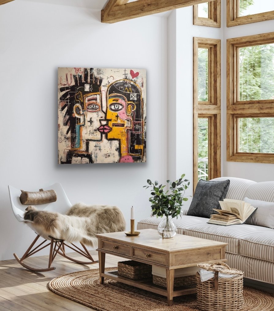 Eric Brumette - KISS ME LIKE BASQUIAT 5 - Toile L #4.3