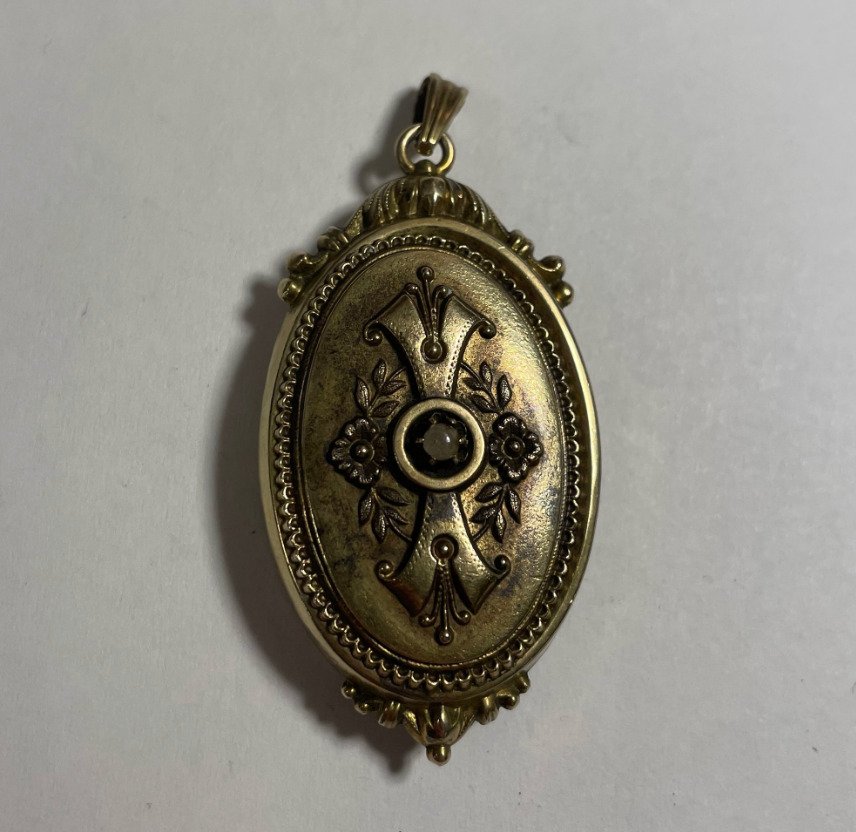 Pendentif en forme de médaillon - 8 carats Or jaune #1.0