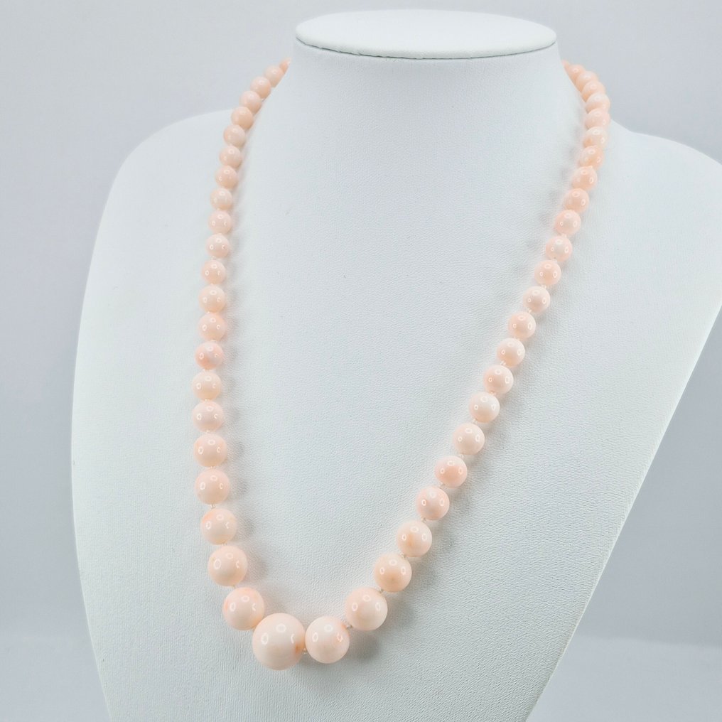 Korall - Silver, Gold-plated - Halsband - CORALLO ROSA #1.0