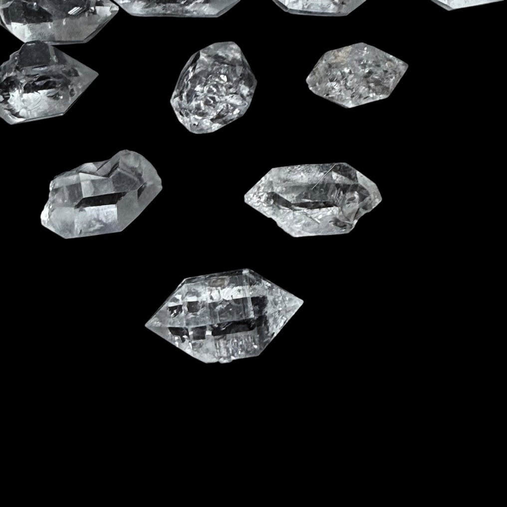 Ottimo set di 21 cristalli di quarzo Herkimer "Diamond Quartz"- 29 g #1.0
