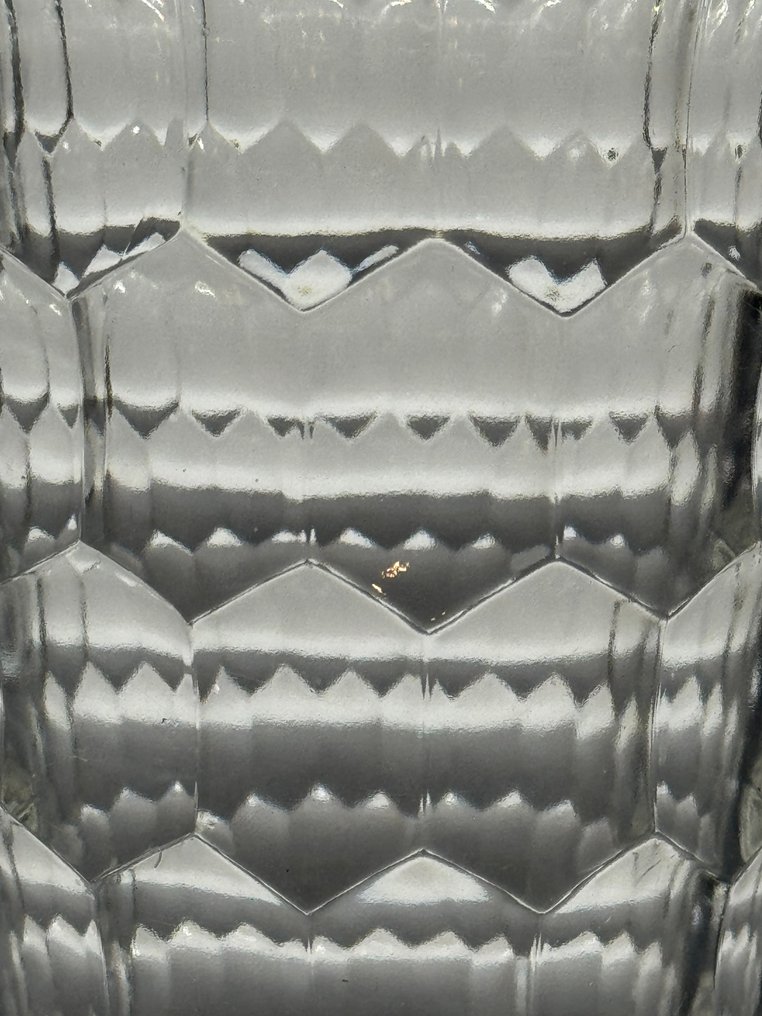 Val Saint Lambert - Charles Graffart & René Delvenne - Váza -  Lekopott díszléc  - Kristály - Vase Ecailles VSL #1.0