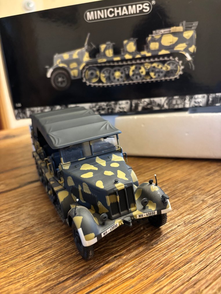 Minichamps 1:35 - Modellino di veicolo militare - Minichamps Sd.Kfz. 7 Halftrack 1:35 – Zeldzaam Verzamelmodel #1.0