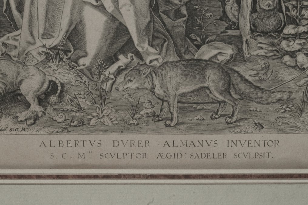 Aegidius II Sadeler (1570-1629) after Albrecht Dürer - Virgin and Child on a Grassy Bank #3.2