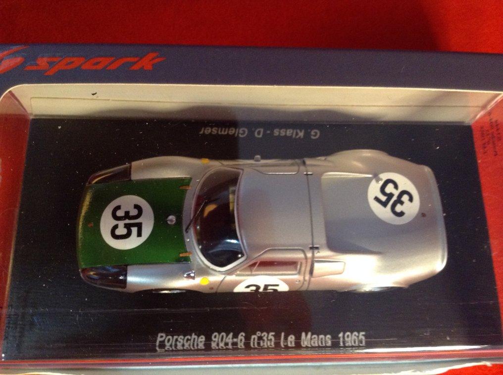 Spark 1:43 - Rennwagenmodell - ref. #S3444 Porsche 904/6 Sport 24h Le Mans 1965 #35 Günther Klass/Dieter Glemser - Ausgezeichnete Qualität - Limitierte Auflage - Heute schwer zu finden. #4.3