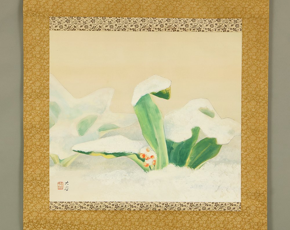 Omoto Nippon Lily in Snow - with signature 'Taikyo' 大虚 - Ιαπωνία (χωρίς τιμή ασφαλείας) #2.1