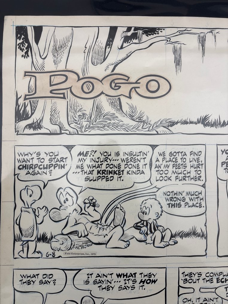 Selby Kelly - Original page - Pogo - 1975 #1.0