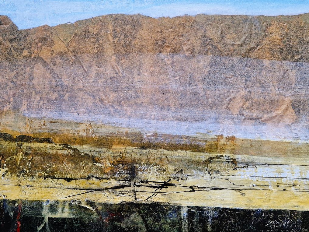 Esma Yiğitoğlu (Zincidere, 1944 – Rotterdam, 2009) - misty (Turkish) landscape #3.2