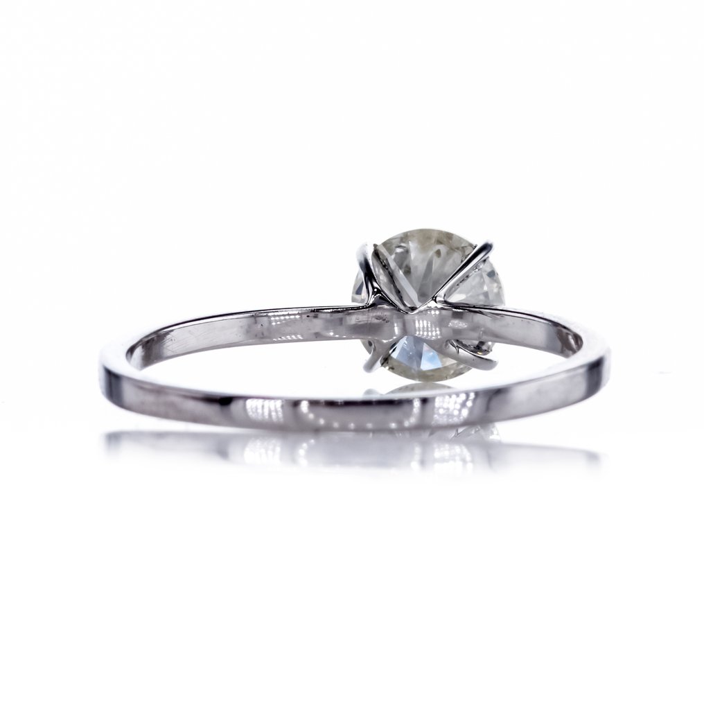 No reserve price - Engagement ring - 14 kt. White gold - 0.96ct. tw. Diamond (Natural) #4.3