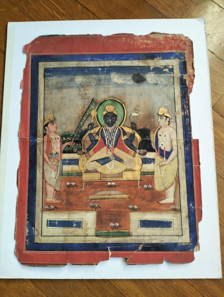 Vishnu-maleri Jaipur-skole - Indien - det 18. århundrede #2.1