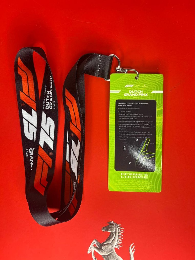 Ferrari - Dutch Formula GP 2025 - Charles Leclerc - Paddock Pass  #3.2