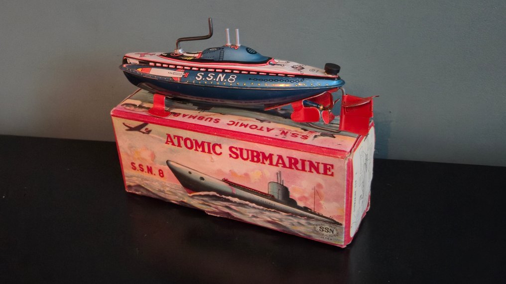 Marusan - Jouet en étain - Atomic Submarine - 1950-1960 - Japon #1.0