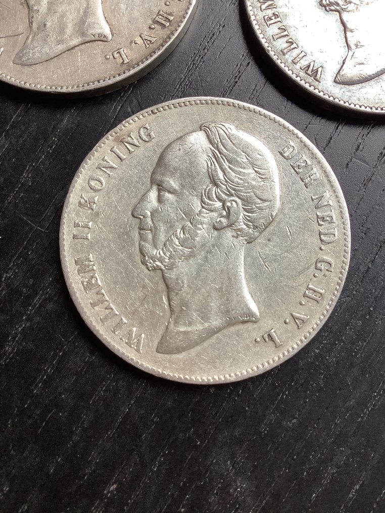 Ολλανδία. Willem II. 2 1/2 Gulden 1846-1849  (χωρίς τιμή ασφαλείας) #4.3