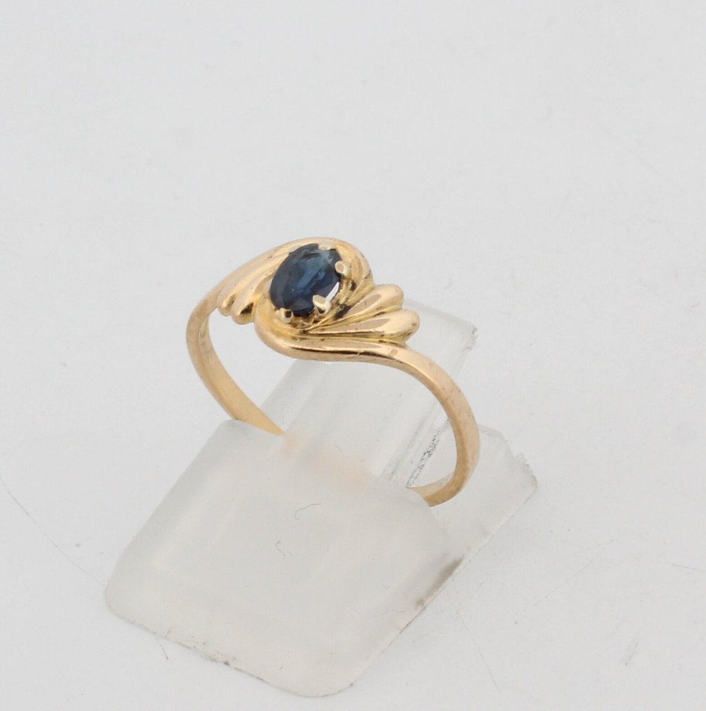 Sans prix de réserve - Bague - 18 carats Or jaune Saphir #2.1