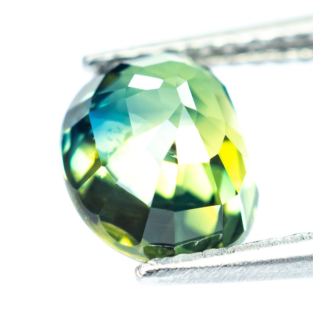 沒有保留價 藍寶石  - 2.50 ct - Bellerophon Gemlab - 深绿色蓝色 #3.2