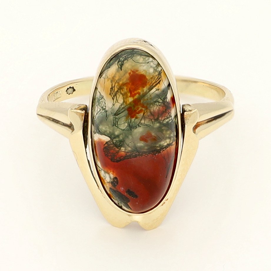 Bague - 14 carats Or jaune - Agaat #1.0