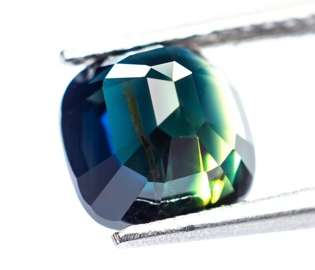 没有保留价 蓝宝石  - 2.39 ct - Bellerophon 宝石实验室 - 深蓝绿色 #3.2