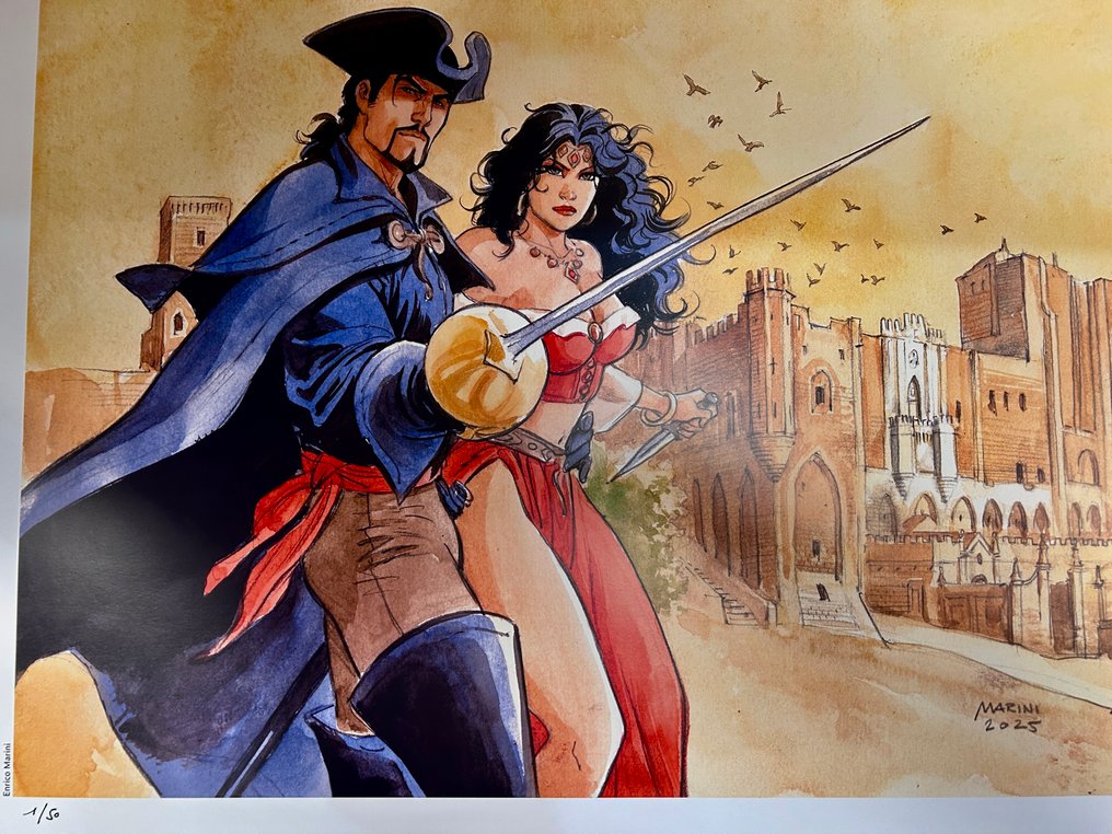 Marini, Enrico - 1 Offset Print - Le Scorpion - Festival de la bande dessinée à Avignon - 2025 #2.1