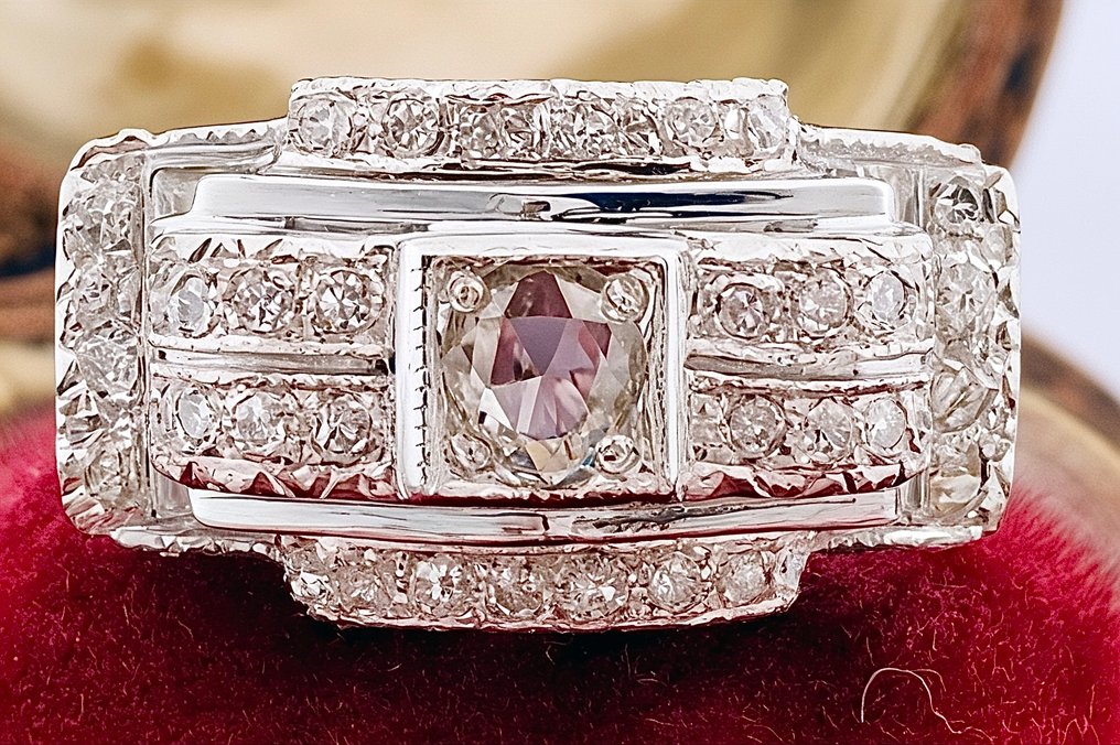 Gyűrű Platina Gyémánt (Természetes) #1.0