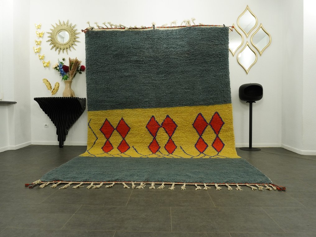 Berber, Beni Ouarain 羊毛地毯 - 地毯 - 325 cm - 216 cm - 古今交融 #1.0