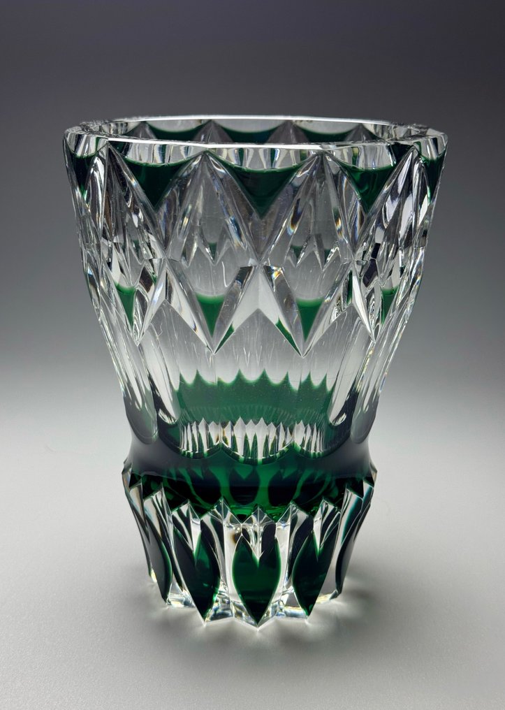 Val Saint Lambert - Charles Graffart - Vase - Art Deco - Kristall #1.0