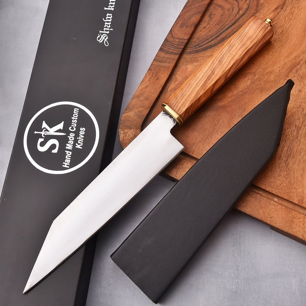 Shaw Knives - Køkkenkniv - Chef's knife - 517 - levende kulstofstål - Asien - S.K Chef Knife 517 #1.0