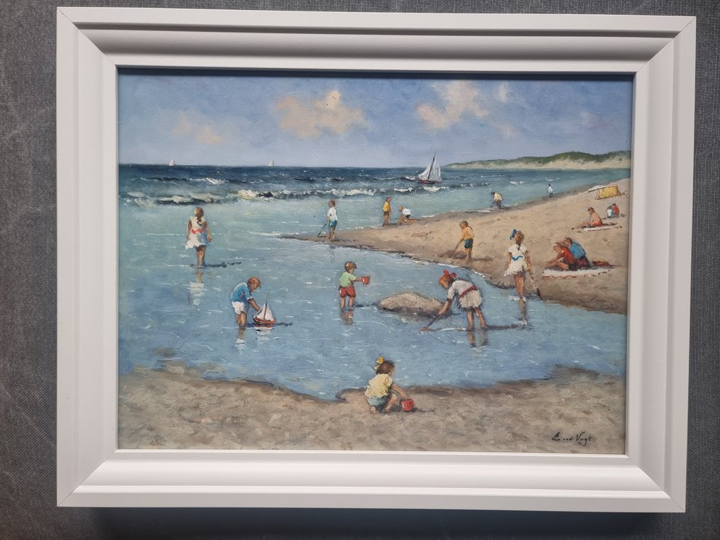 L. van Vugt (1952) - Strandgezicht #4.3