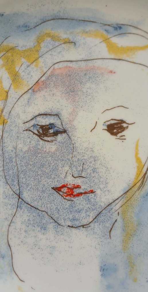 UCAR - Ernesto Treccani - 盘子 - 瓷 - 罕见的 #1.0