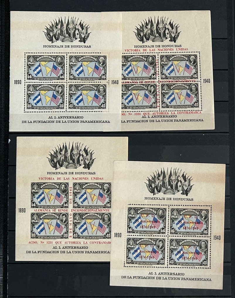 Honduras  - Collezione di Honduras in 2 album di francobolli. #1.0
