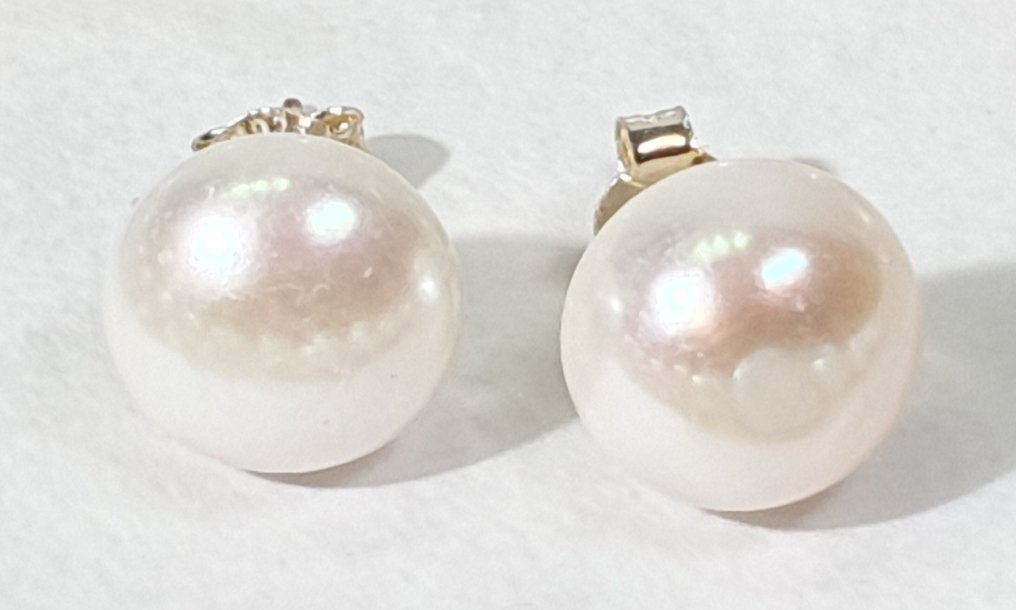 天然珍珠,淡水——非常大——平静与安宁——925纯银——一等品 - 頸鏈 #2.1