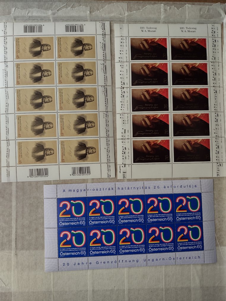 奧地利 2002/2013 - 奥地利 €-邮票，最新邮资品/小型张 #2.1