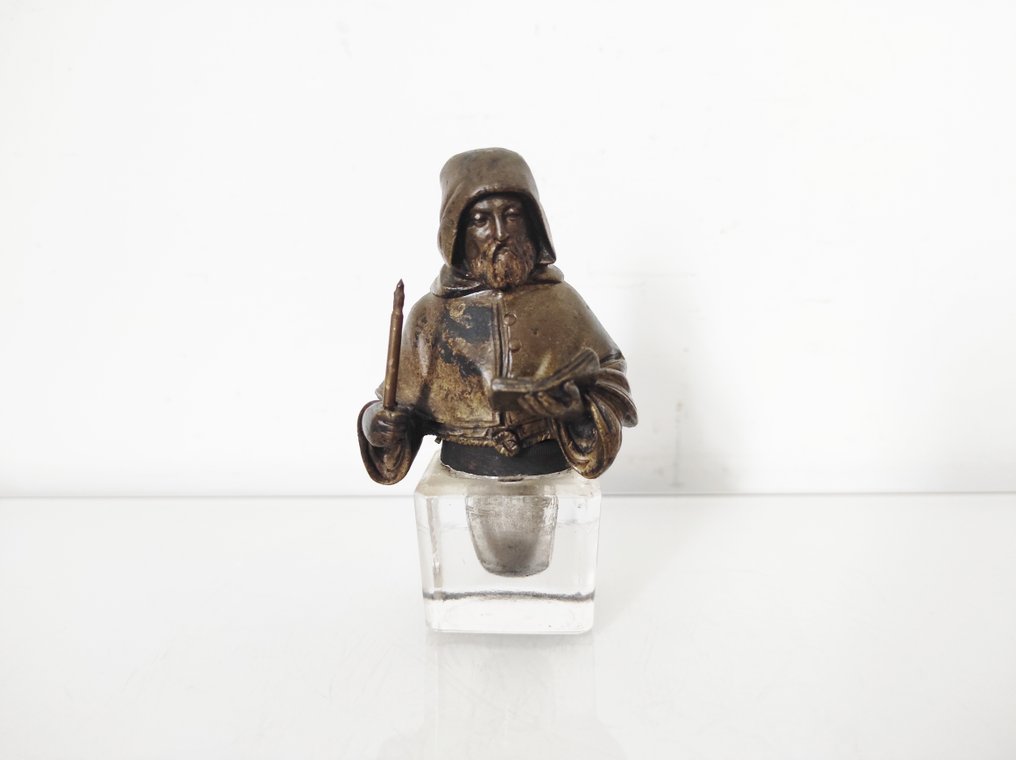 Tinteiro - Moine - Bronze, Vidro #1.0