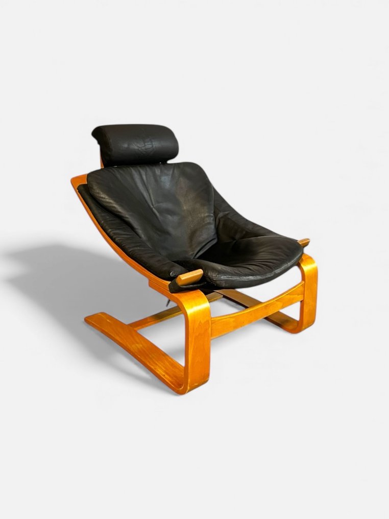 Ake Fribyter - Pihenőágy - Fa, Bőr - Nelo Bentwood Relax szék #1.0