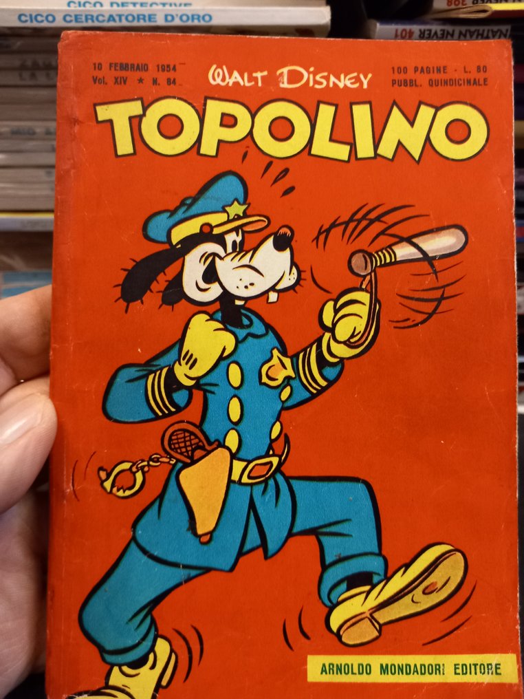 Topolino N.84 - Con bollino club , giochi non compilati - 1 Comic - First edition - 1954 #1.0