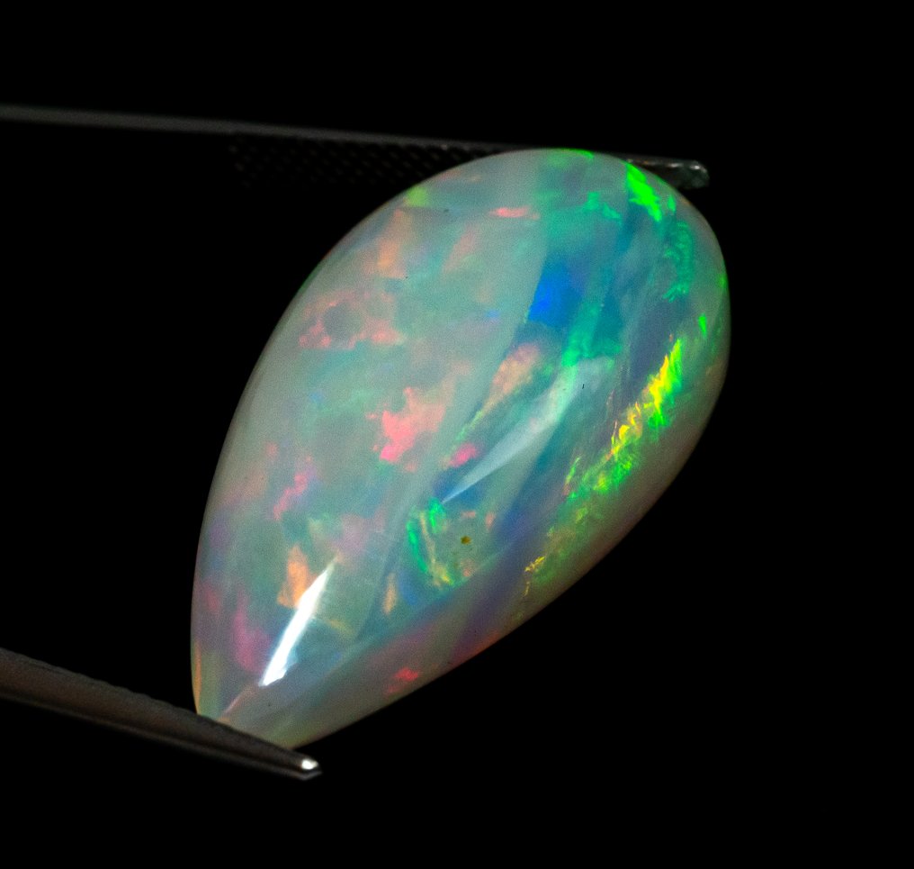 χωρίς τιμή ασφαλείας Οπάλιο  - 20.71 ct - Gem Report Antwerp (GRA) - Λευκός 'Παραλλαγή Χρωμάτων' #4.3