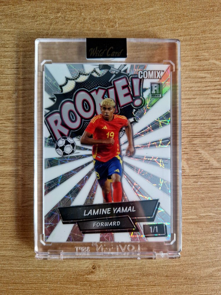 Wild Card Comix Lamine Yamal 1/1 Carta rookie, Uno di uno - 1 Card - Excellent (EX) #1.0