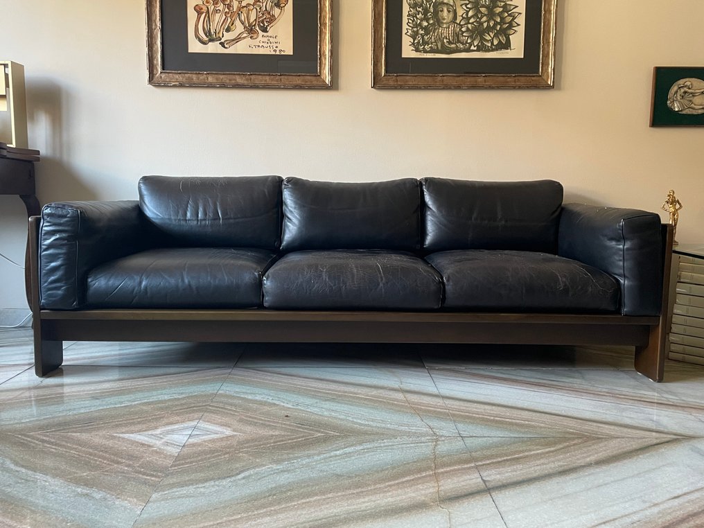 Gavina - Tobia Scarpa, Afra Scarpa - Szófa - Bőr, Fa #1.0